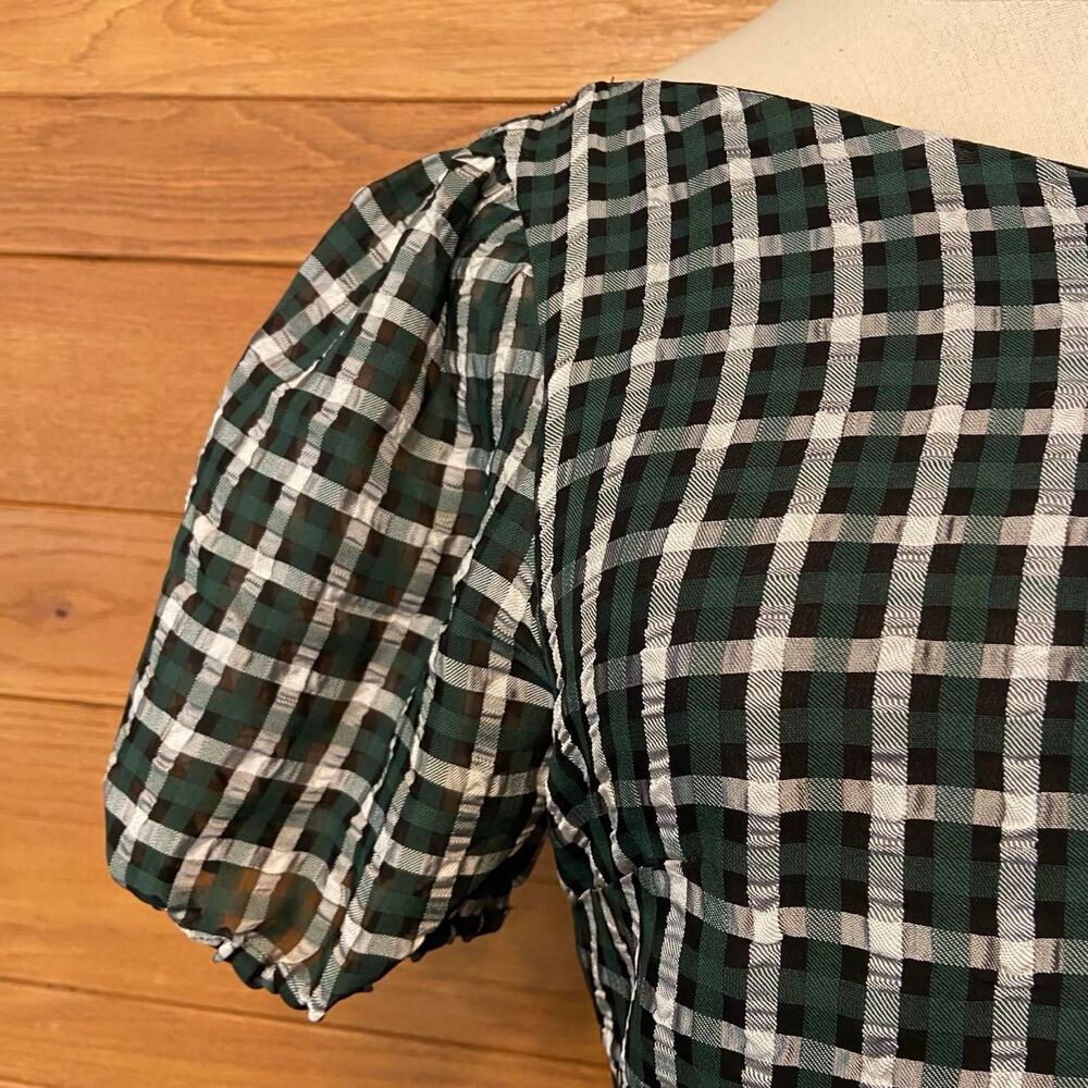 Tularosa Skylar plaid one shoulder mini dress - Picture 4 of 8